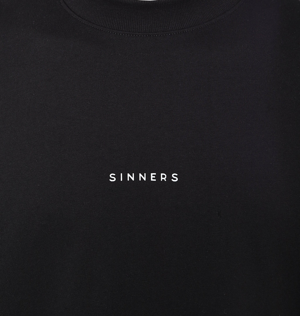 Sinners logo black t-shirt