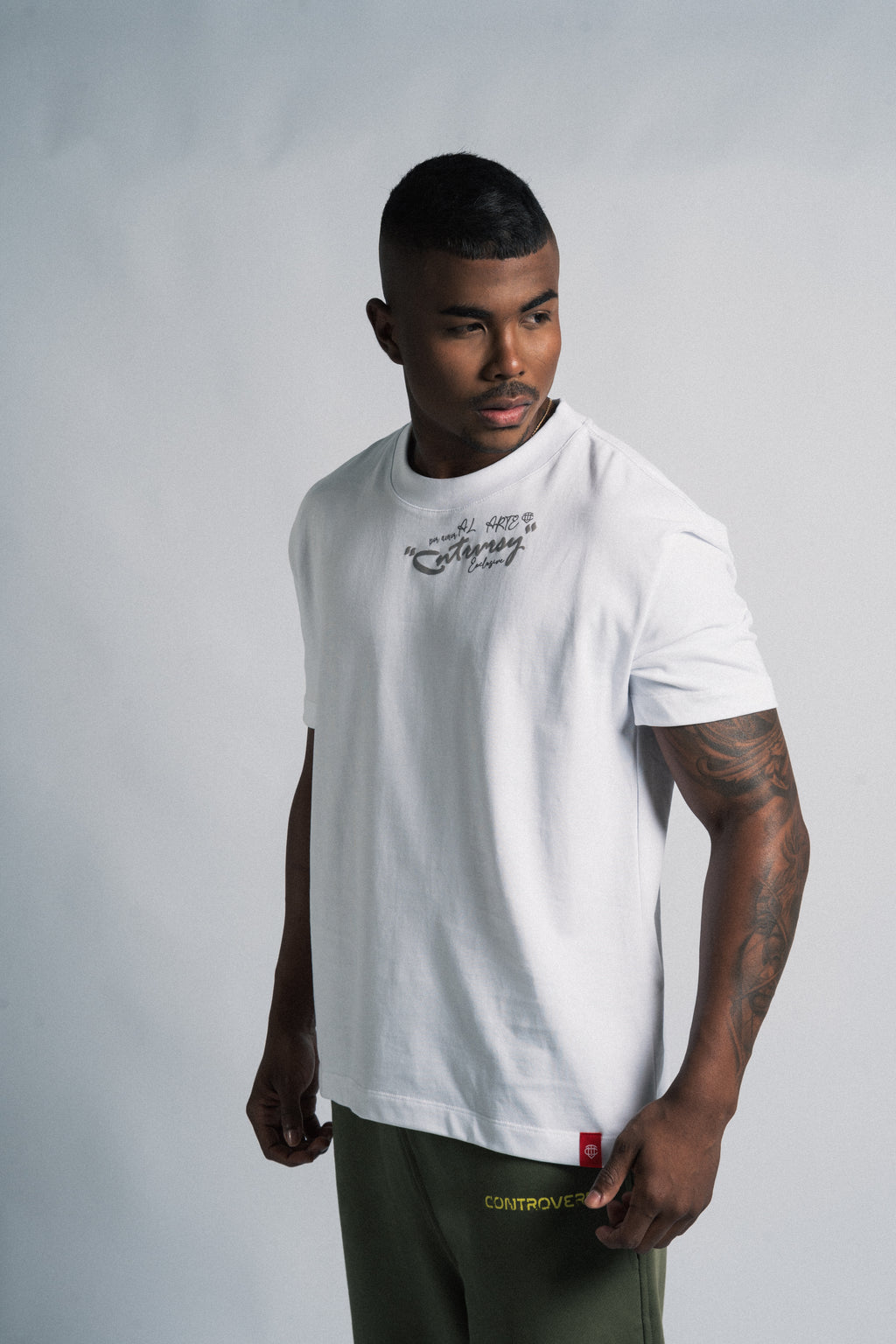 Controversy camiseta regular por amor al arte