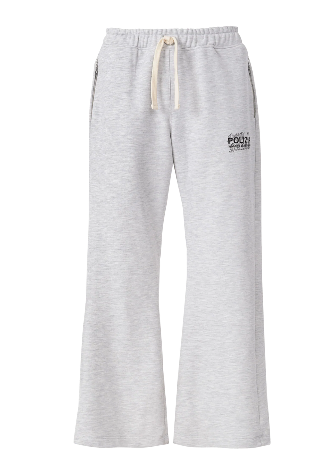 Sinners polizia gray flared sweatpants