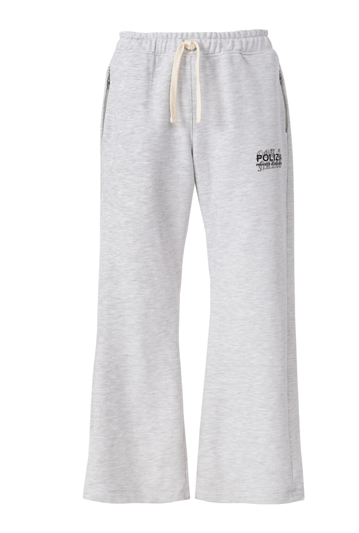Sinners polizia gray flared sweatpants