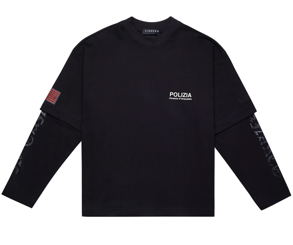 Sinners Polizia Black Double Sleeve