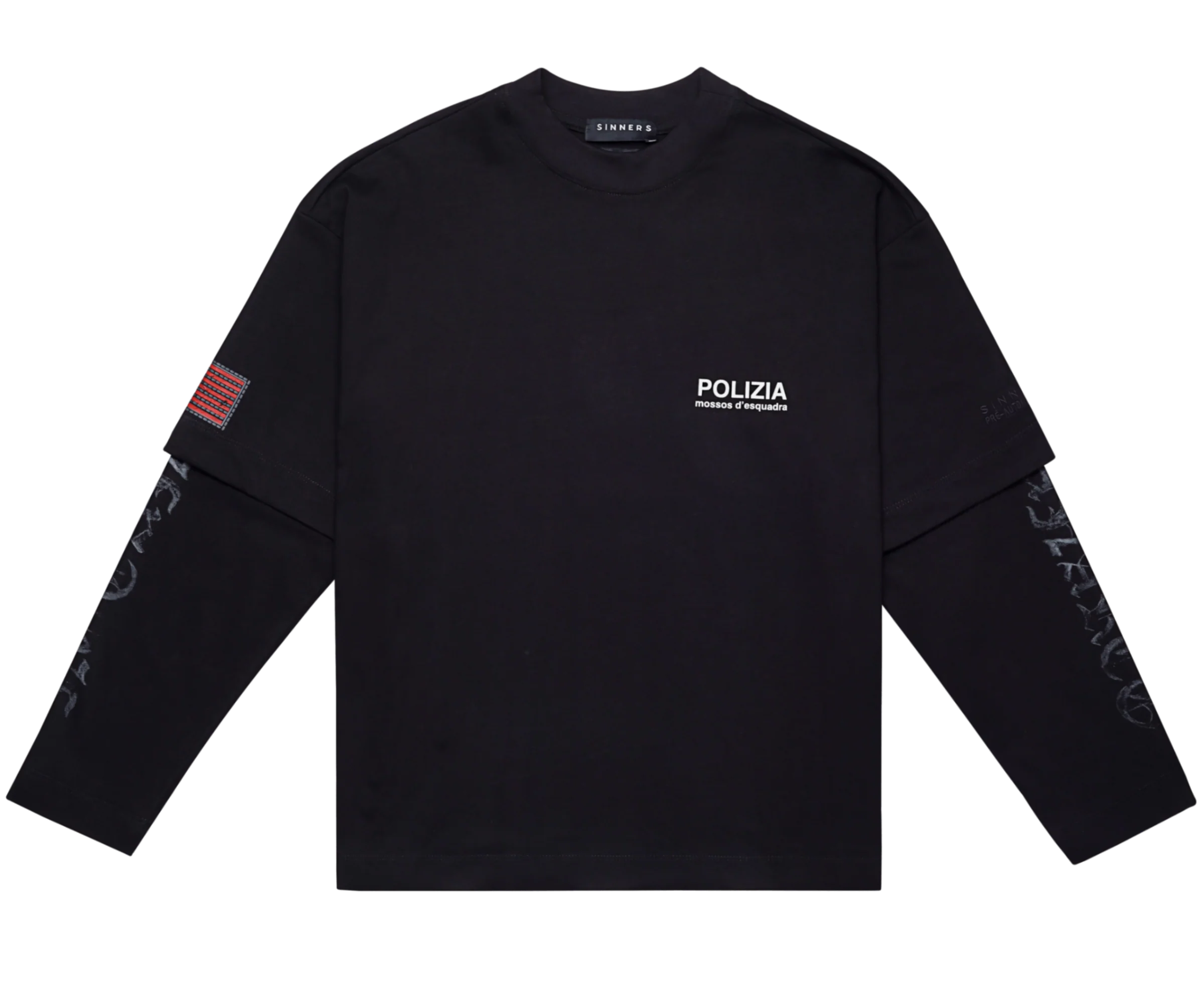 Sinners Polizia Black Double Sleeve