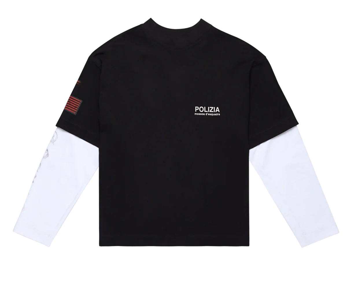 Sinners polizia black/white double sleeve
