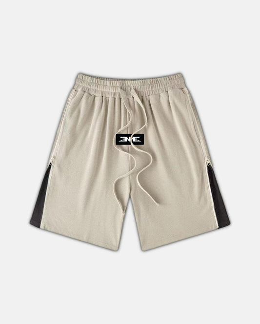 Nebula Nexus Zipper Shorts Beige BE01-1123