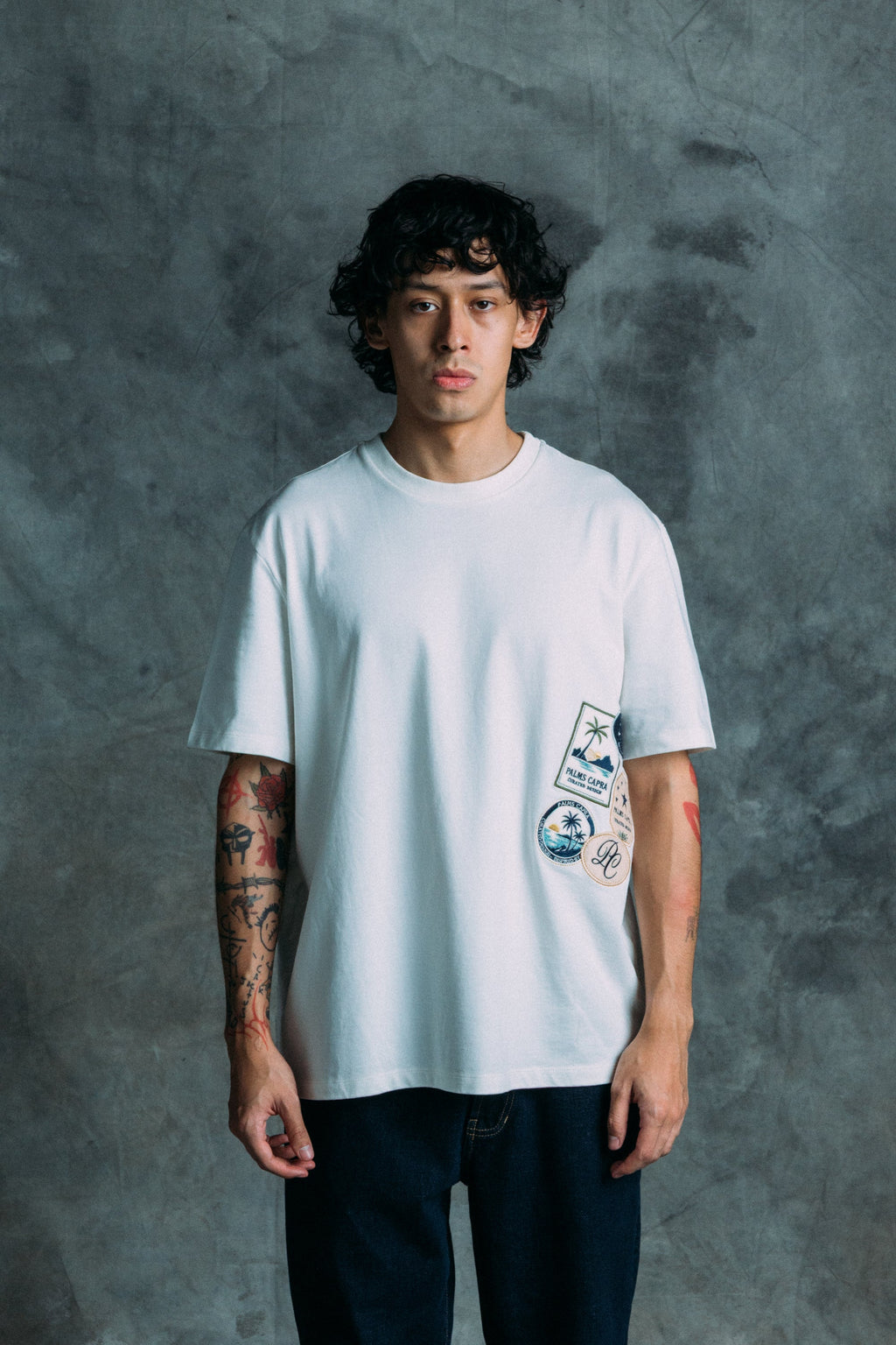 Palms Capra PC Patches Ivory Tshirt