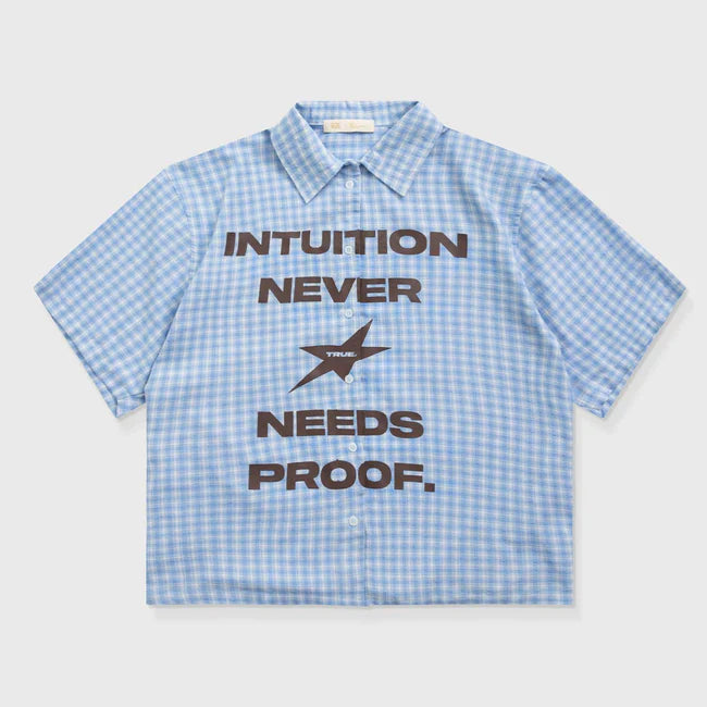 True Intuition Button-Up Shirt - Baby Blue