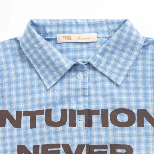 True Intuition Button-Up Shirt - Baby Blue
