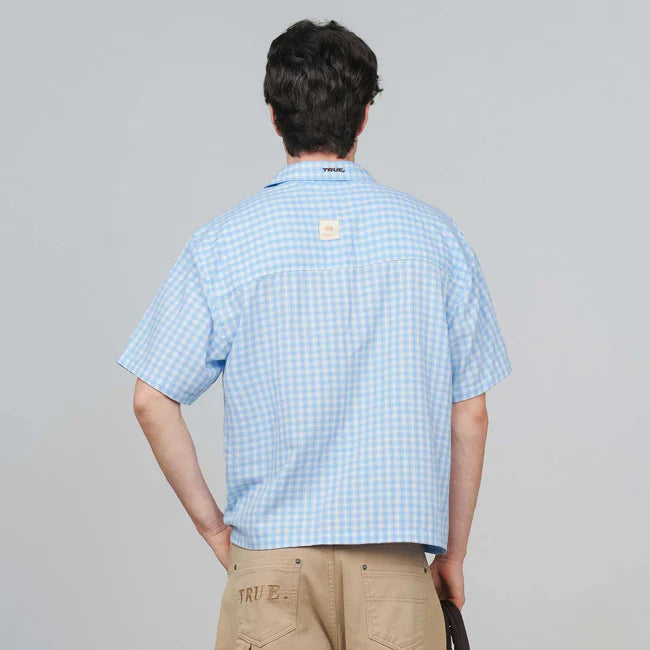 True Intuition Button-Up Shirt - Baby Blue
