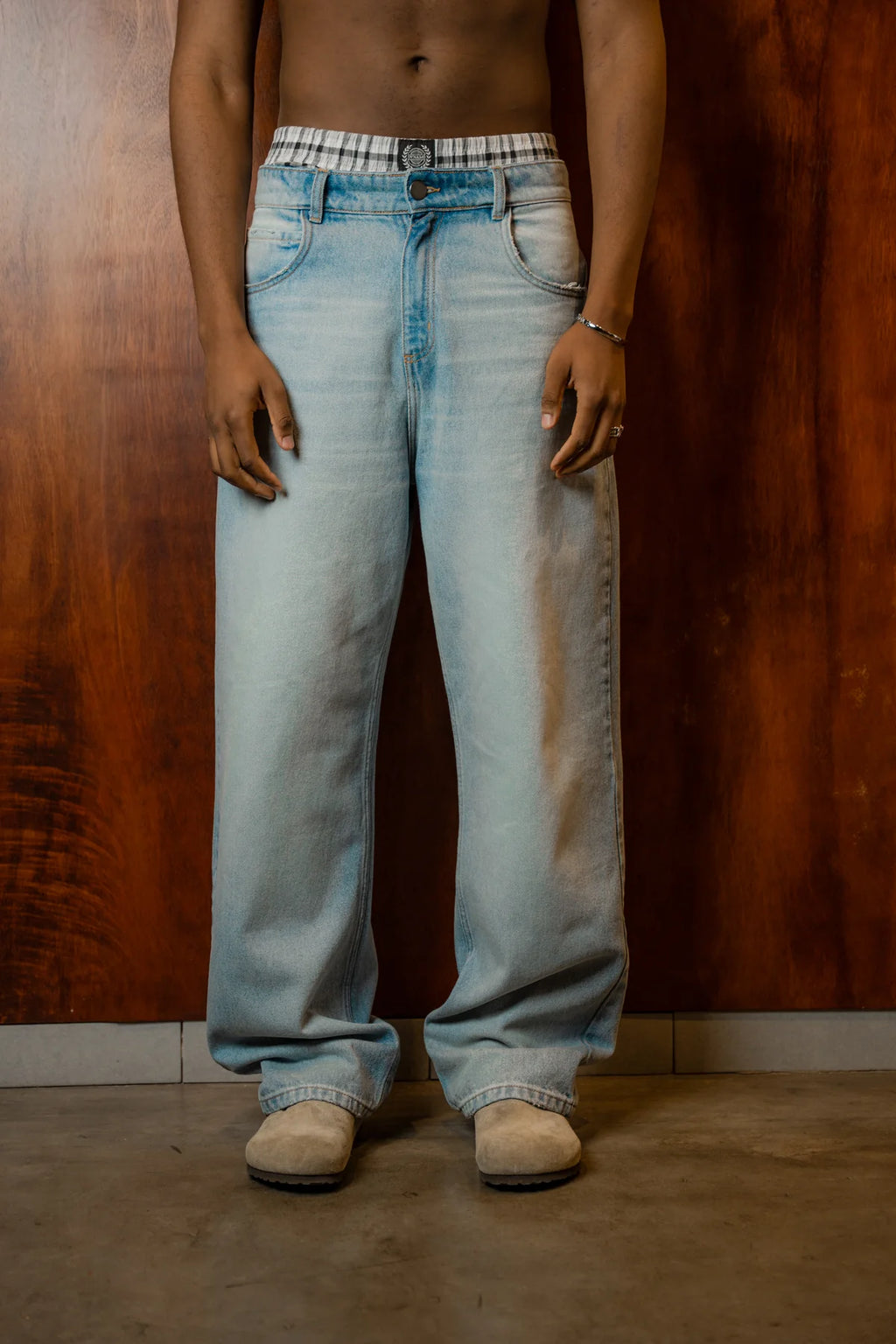 Astronomic Relaxed Fit Jeans - Azul Hielo