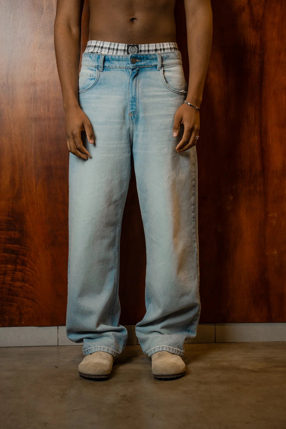 Astronomic Relaxed Fit Jeans - Azul Hielo