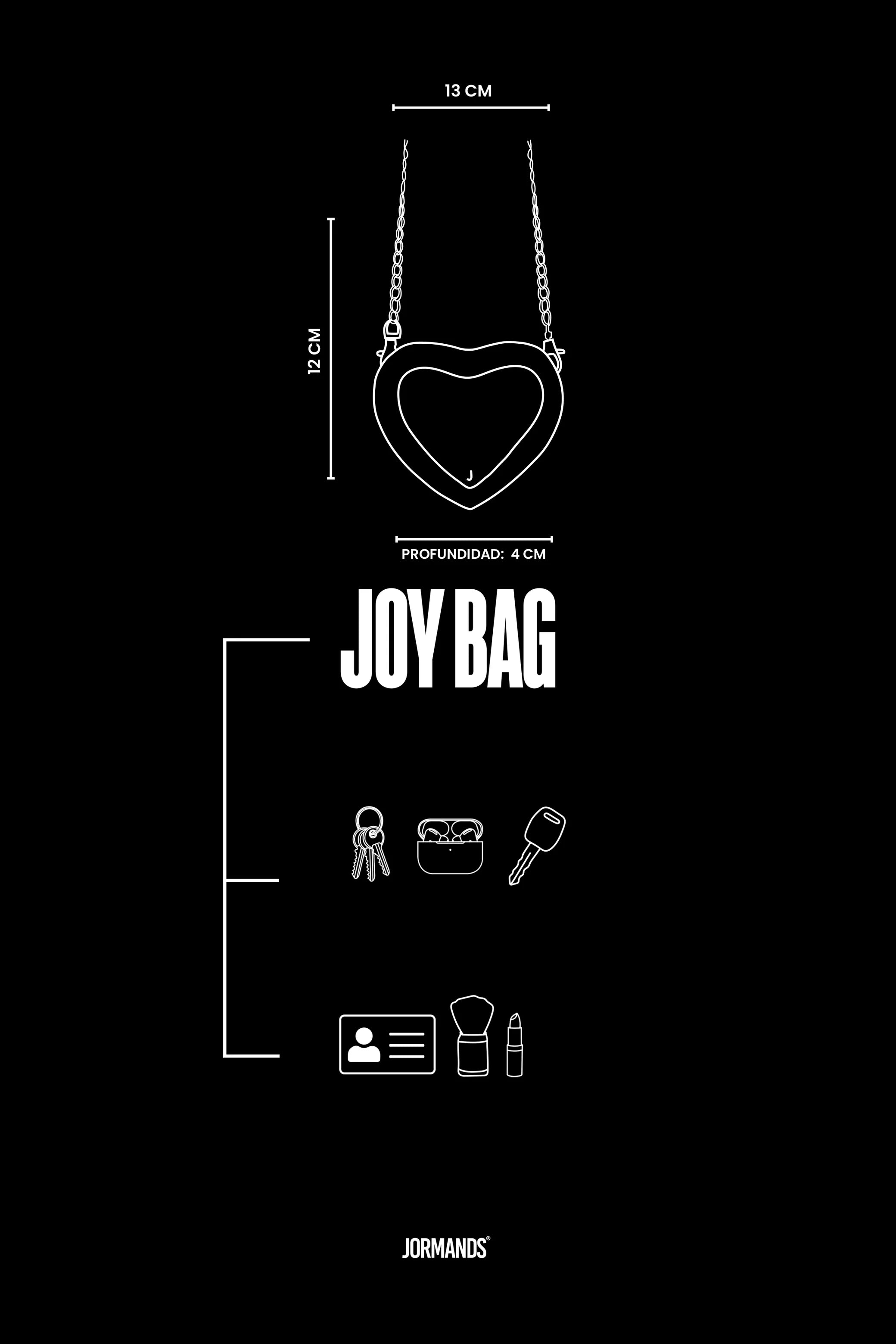 Jormands Black Joy Bag