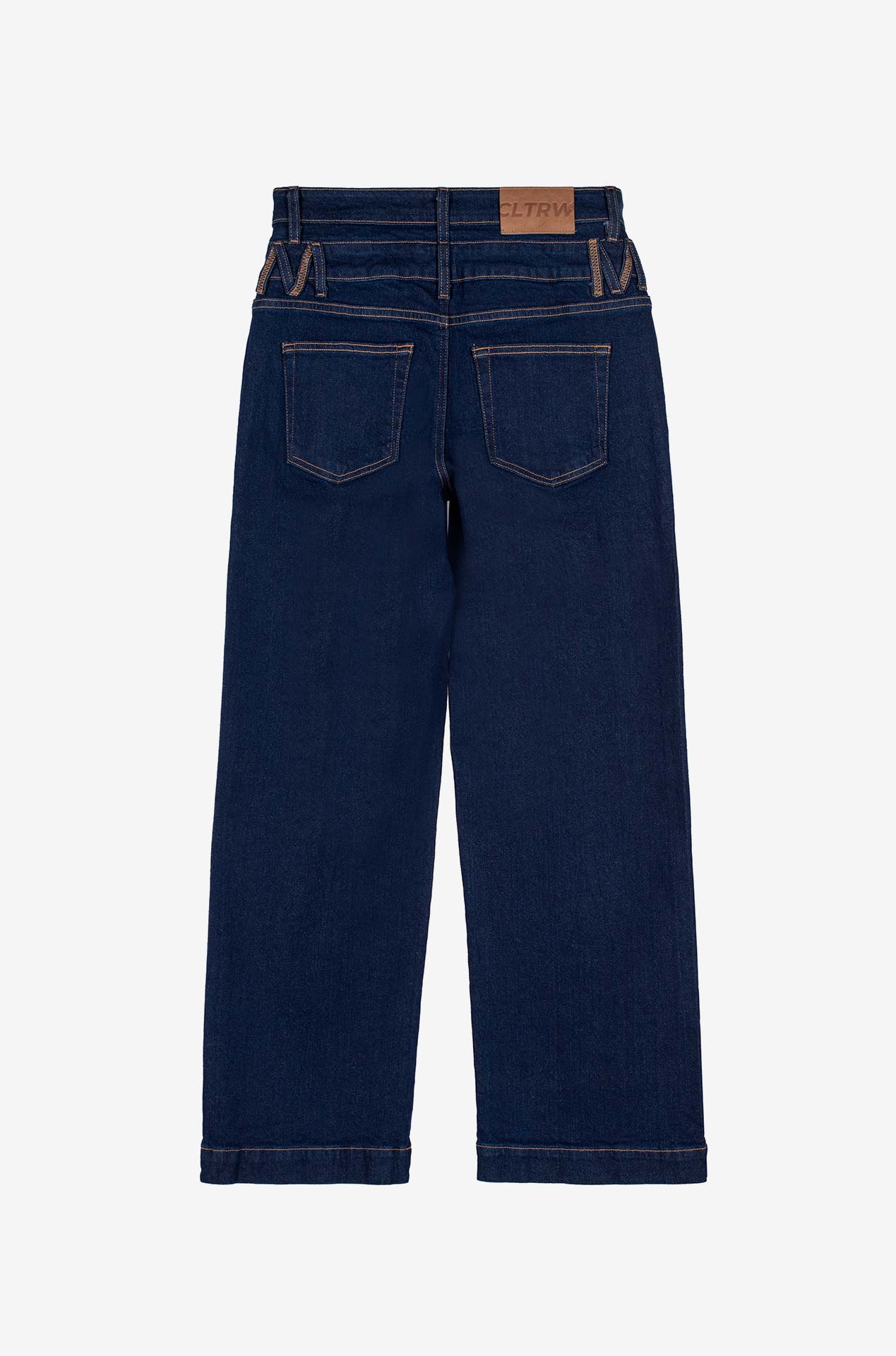 Culturewise jean doble pretina azul raw CWQ3JEANF