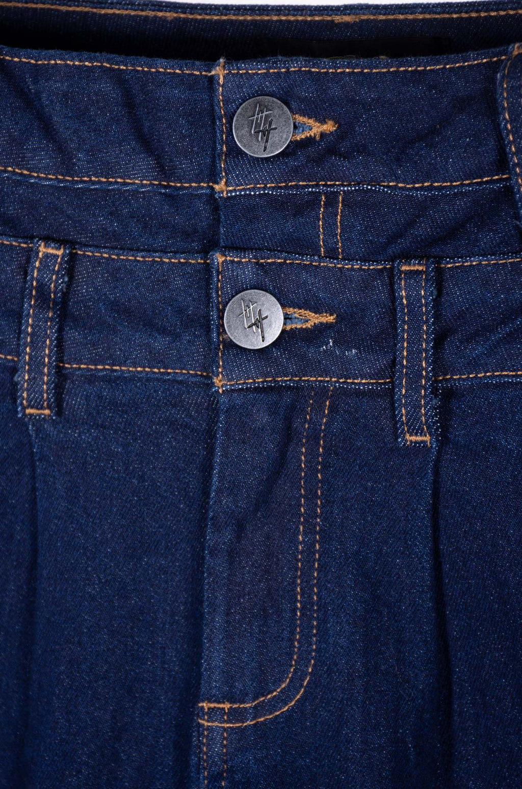 Culturewise jean doble pretina azul raw CWQ3JEANF