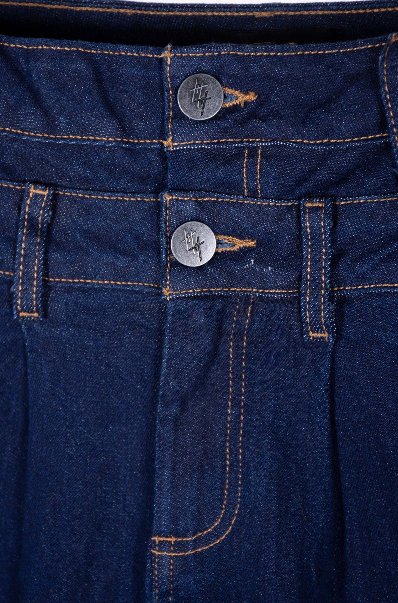 Culturewise jean doble pretina azul raw CWQ3JEANF