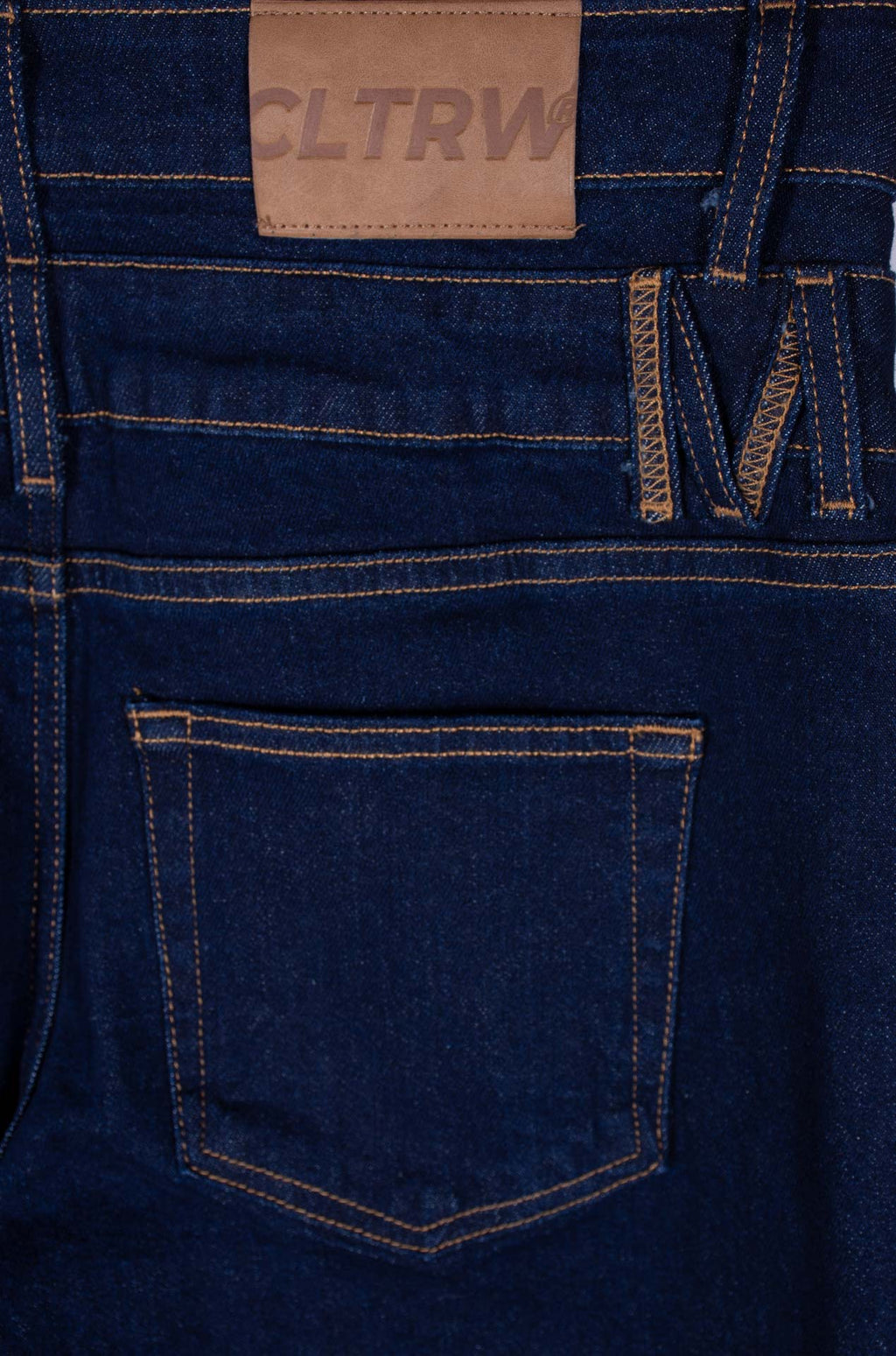 Culturewise jean doble pretina azul raw CWQ3JEANF