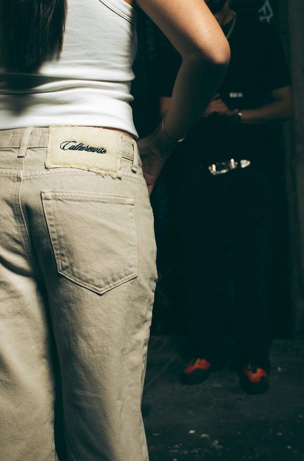 Money makers jean flare ivory