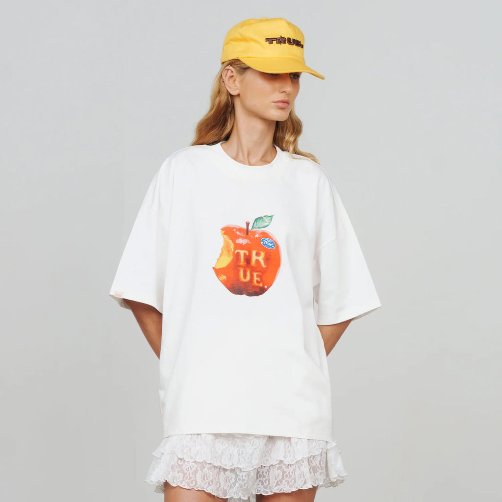 True Juicy Boxy Tee - Cream