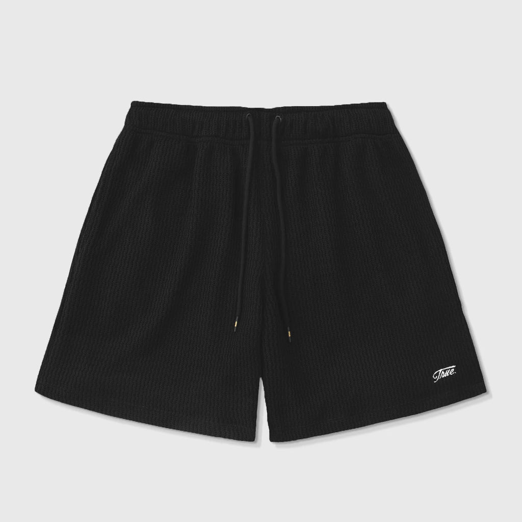 True knit resort bermuda - black