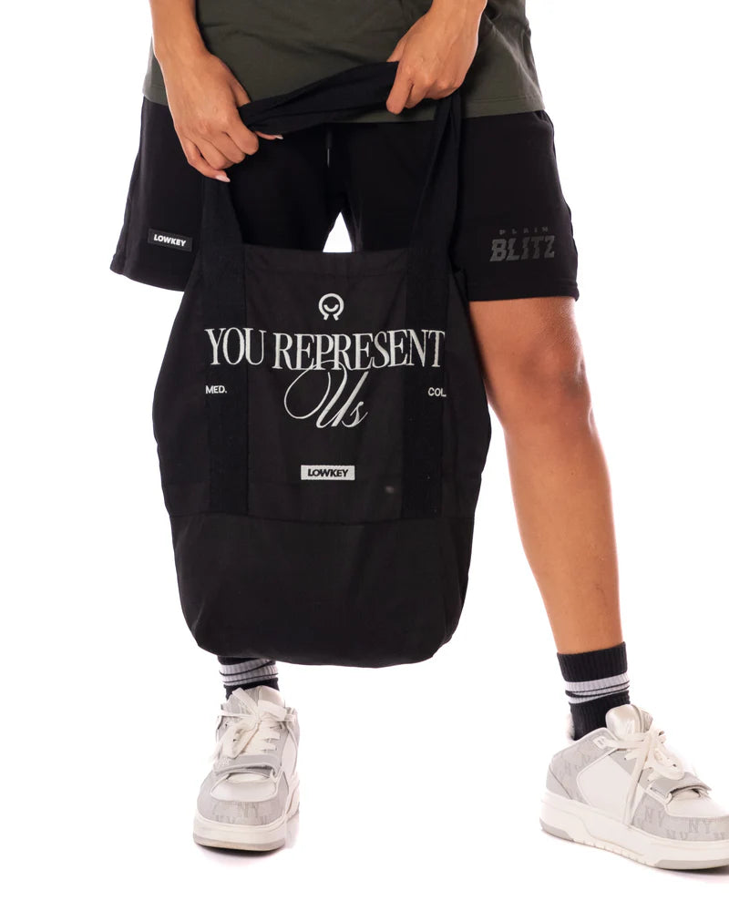 Lowkey totebag negro - plain blitz