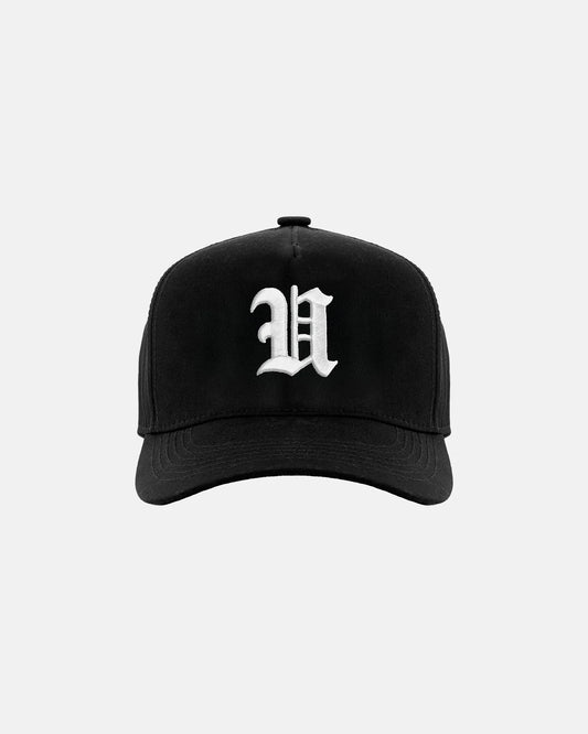Undergold Line U High Crown Cap Black