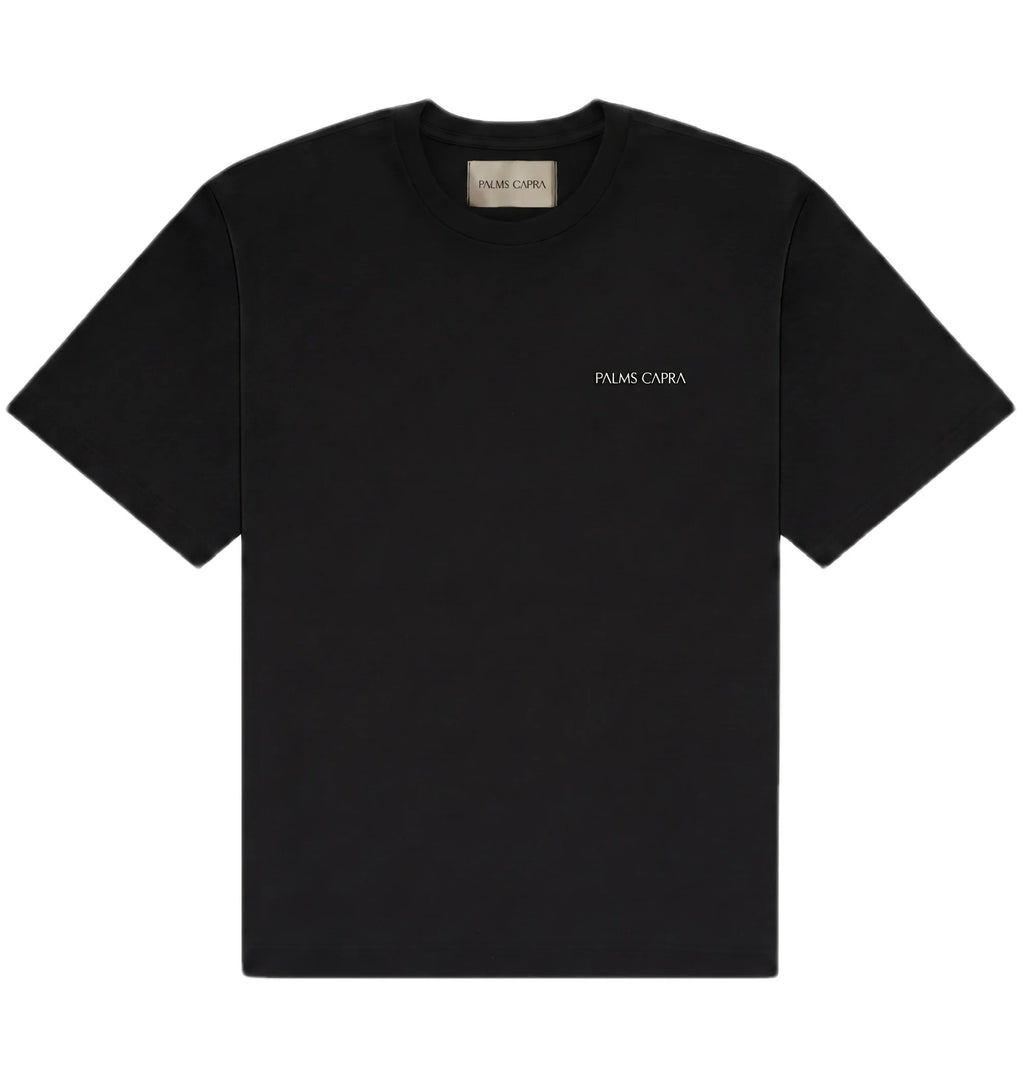 Palms Capra Logo Black Tshirt