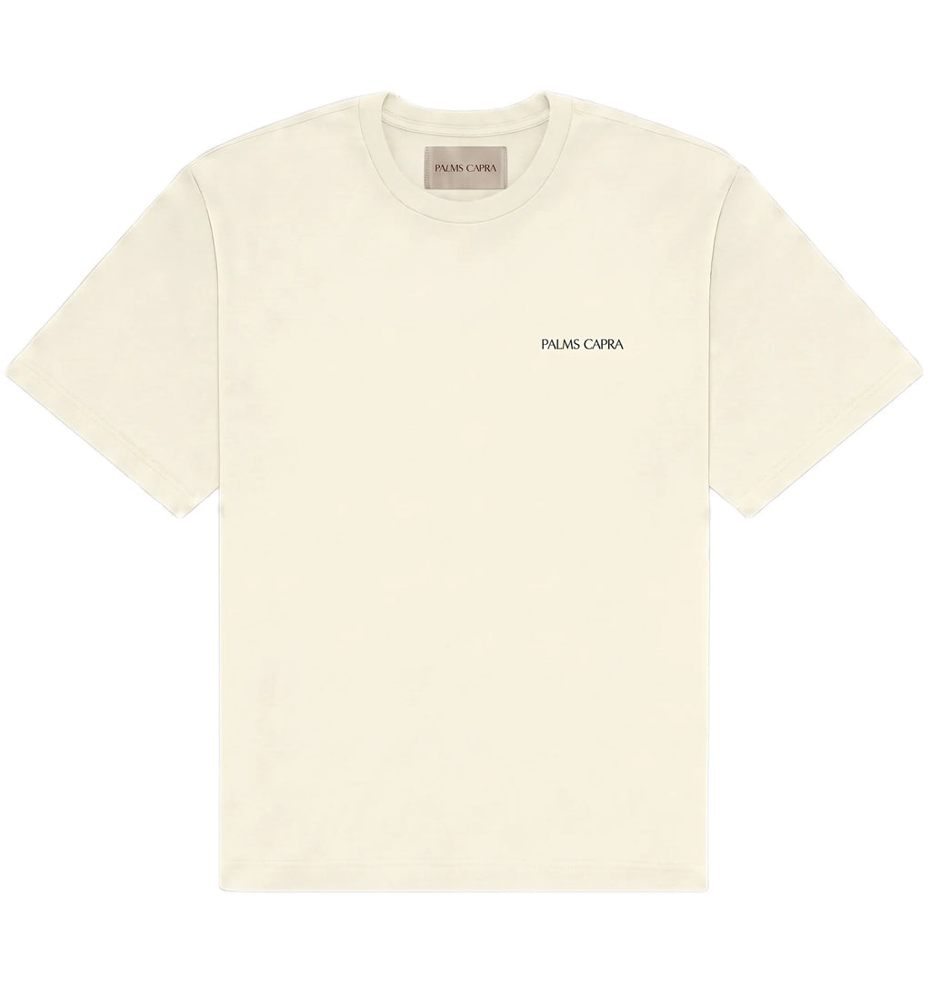 Palms Capra Logo Ivory Tshirt