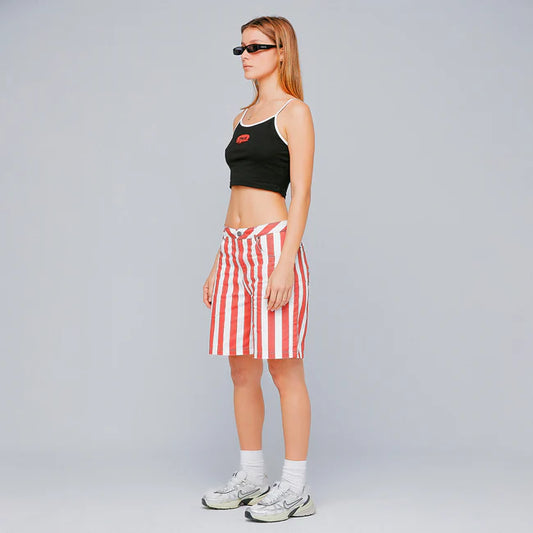 True Lounge Cropped Tank Top - Black