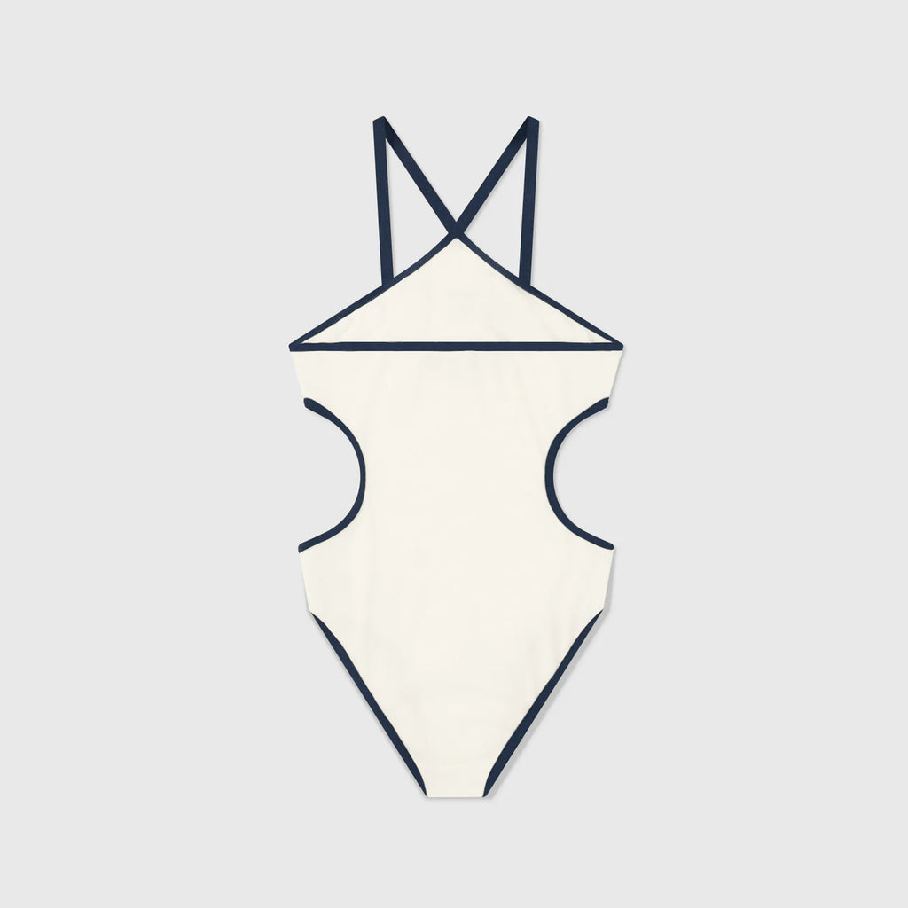 True Lounge Cut-Out Bodysuit - Cream