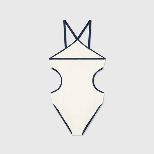 True Lounge Cut-Out Bodysuit - Cream