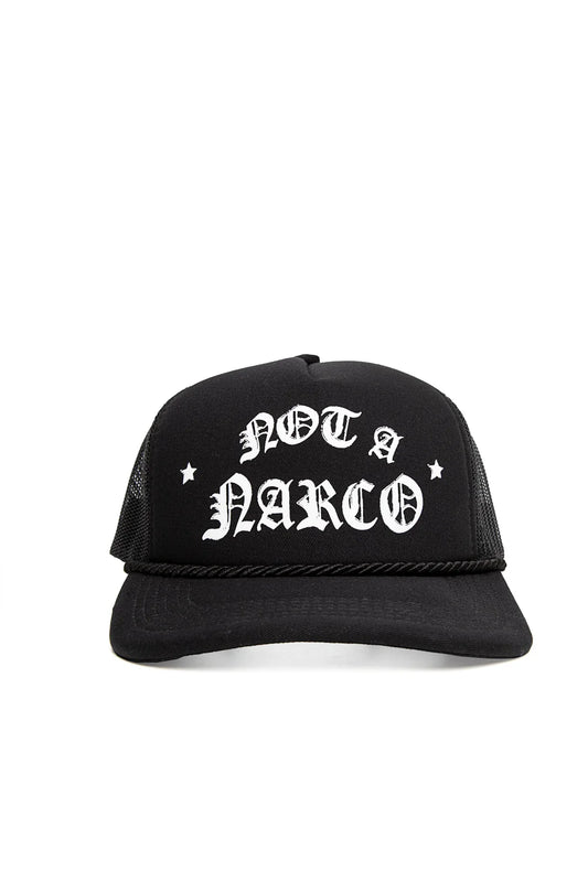 Sinners not a narco™ souvenir black/white cap