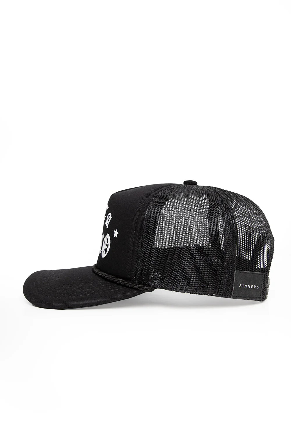 Sinners not a narco™ souvenir black/white cap