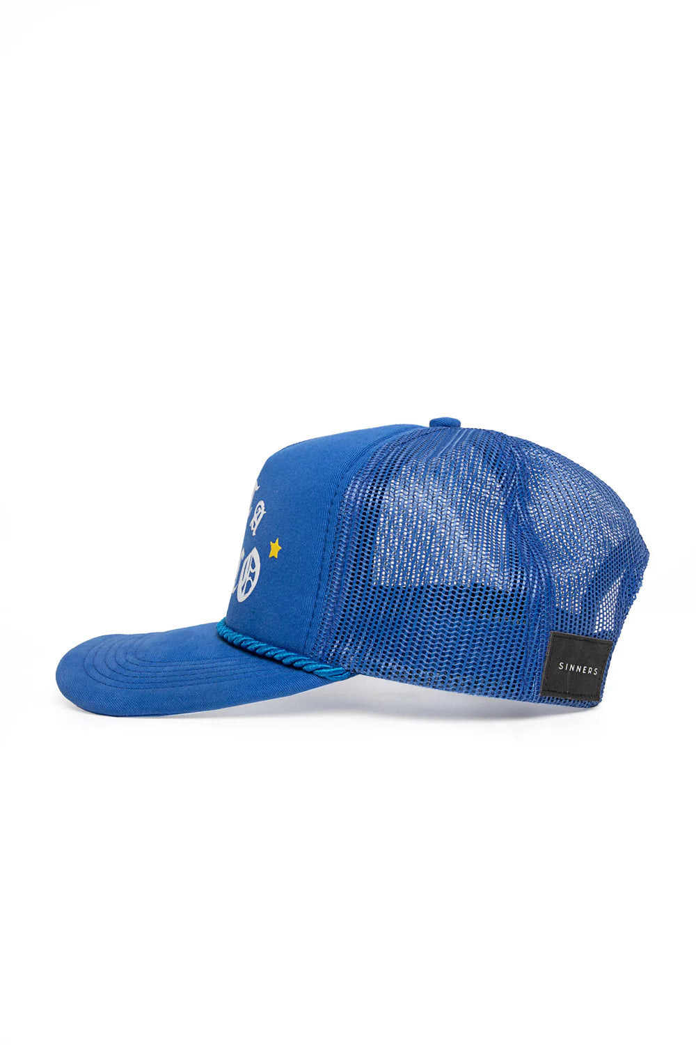 Sinners not a narco™ souvenir blue/yellow cap