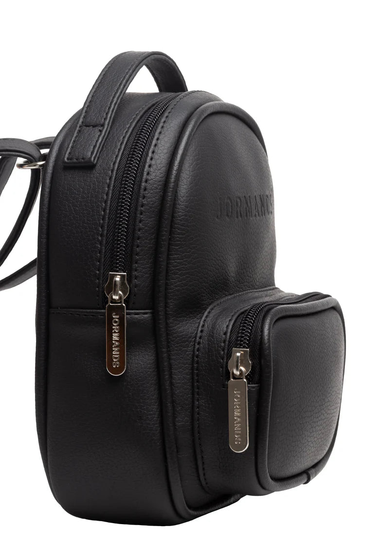 Jormands Black baby backpack