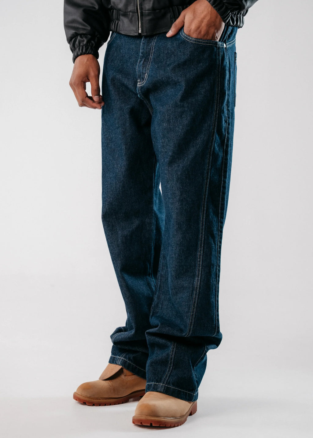 Crowncode side line jean - raw
