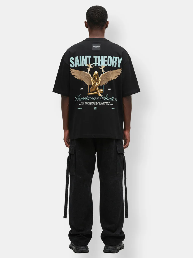 Saint Theory Camiseta evangelium secret verse elyra 2.0 angel gold black