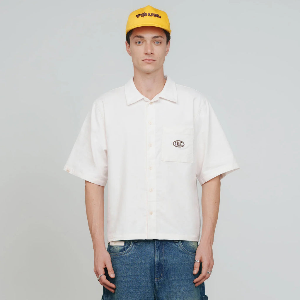 True midnight corduroy shirt - cream