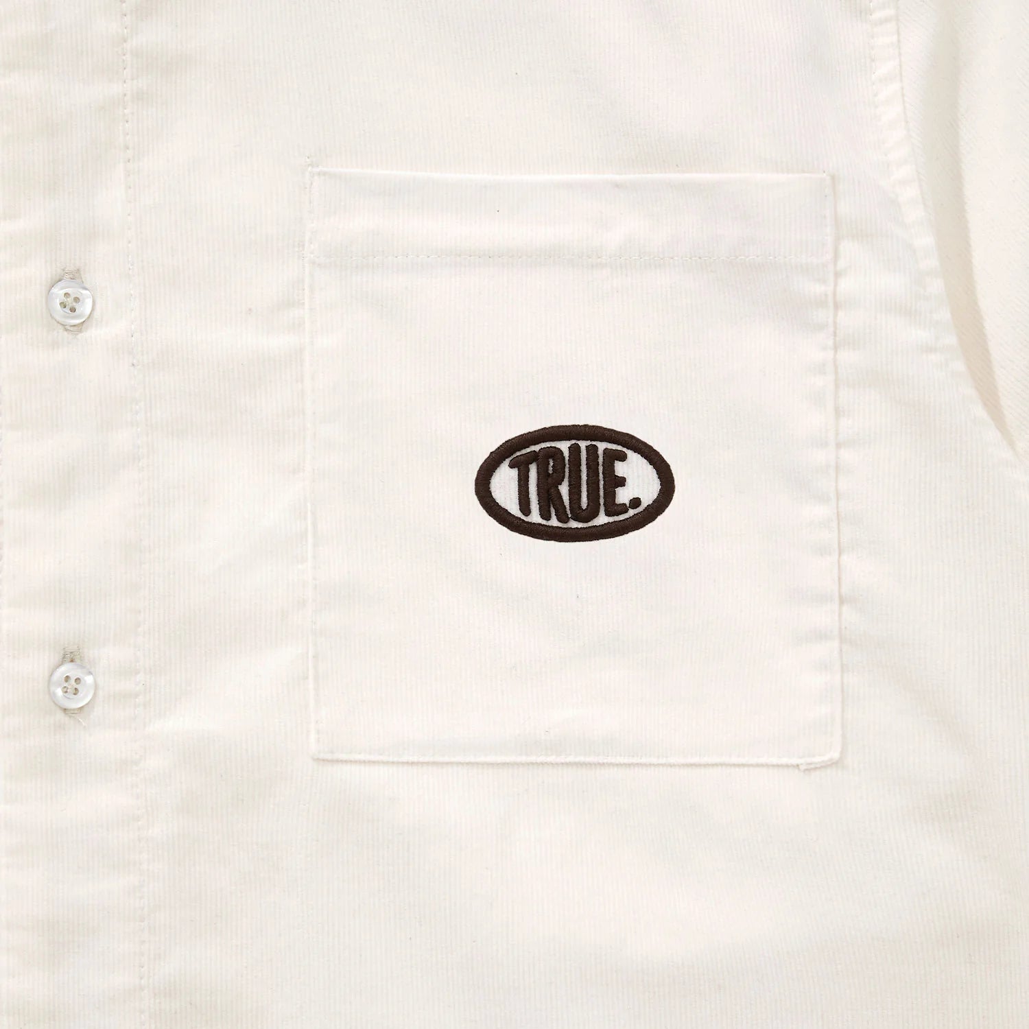 True midnight corduroy shirt - cream