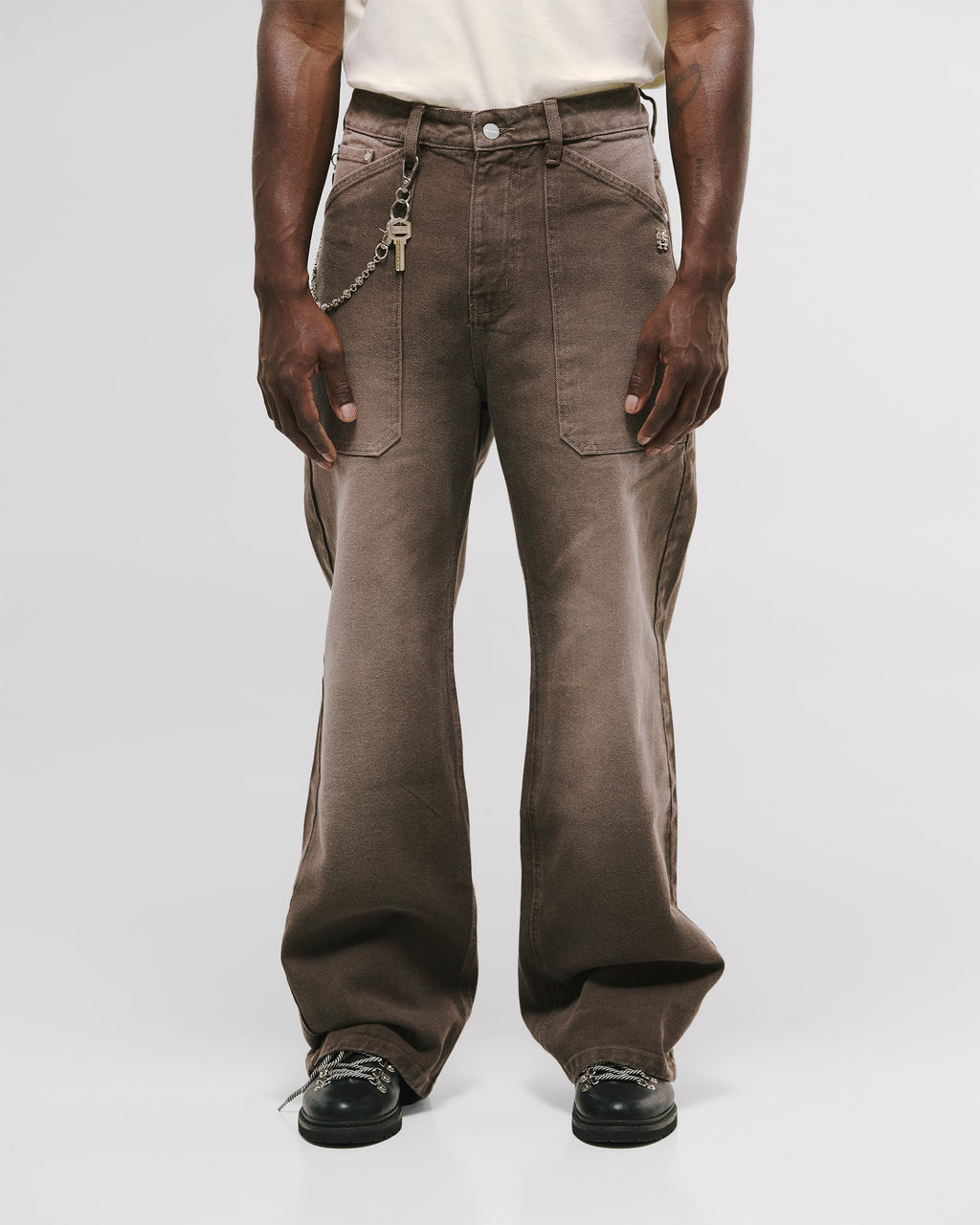 Monoic Pocket Straight Pants – Café Desgastado