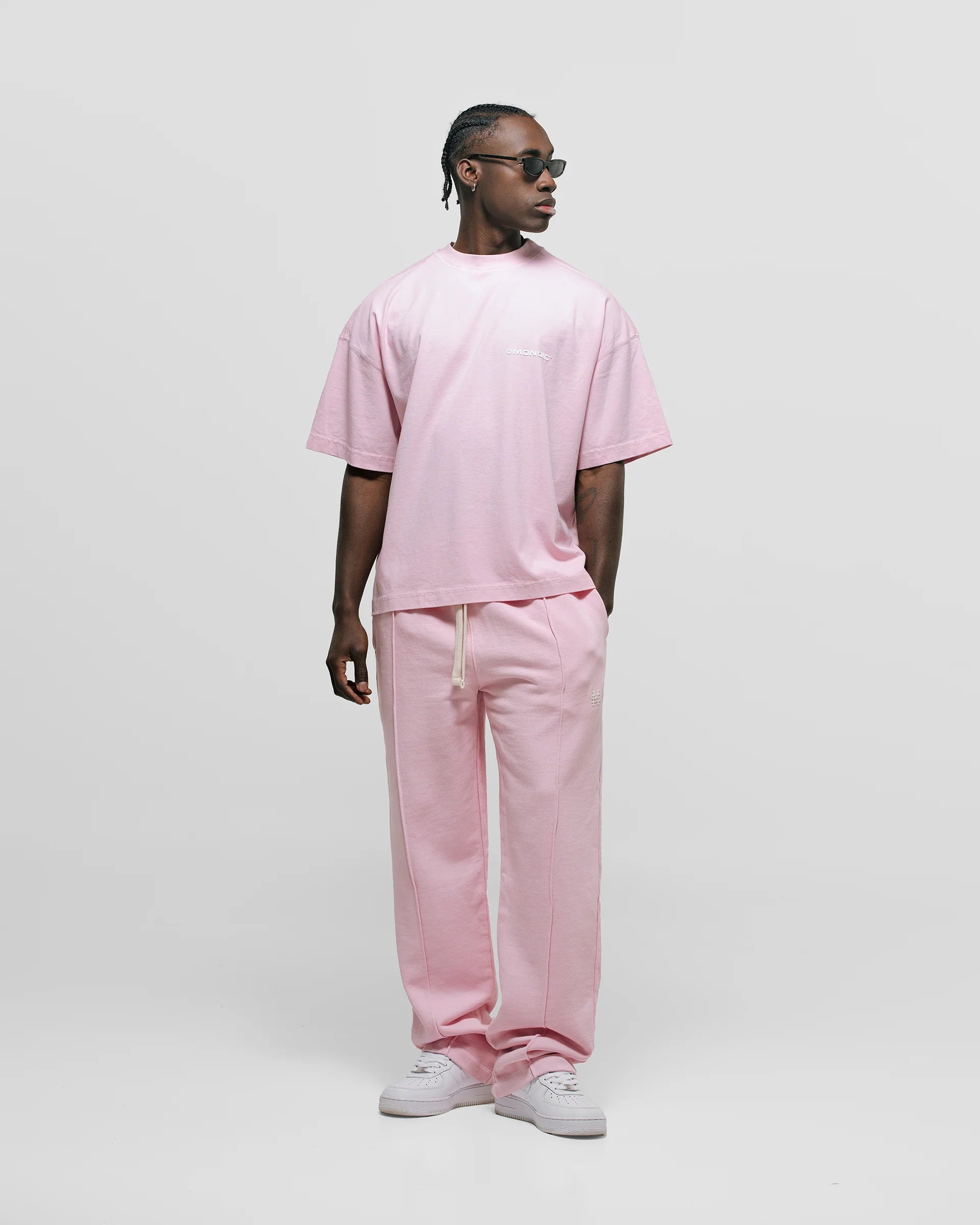 Monoic Camiseta Oversized Básica V3 - Rosado Pastel