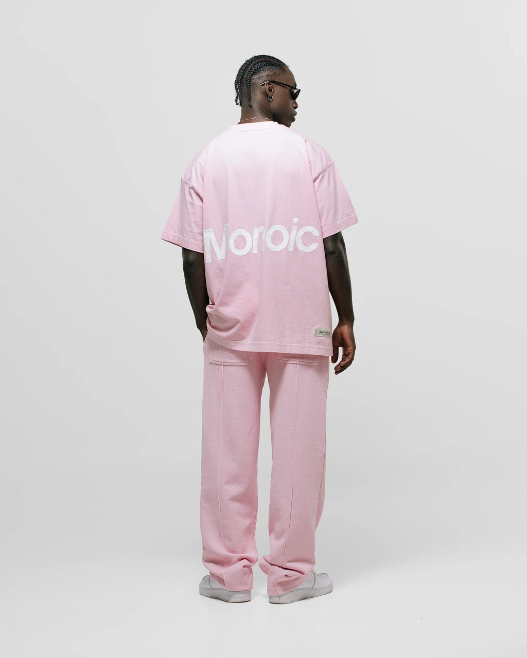 Monoic Camiseta Logo Oversized V3 - Rosado Pastel