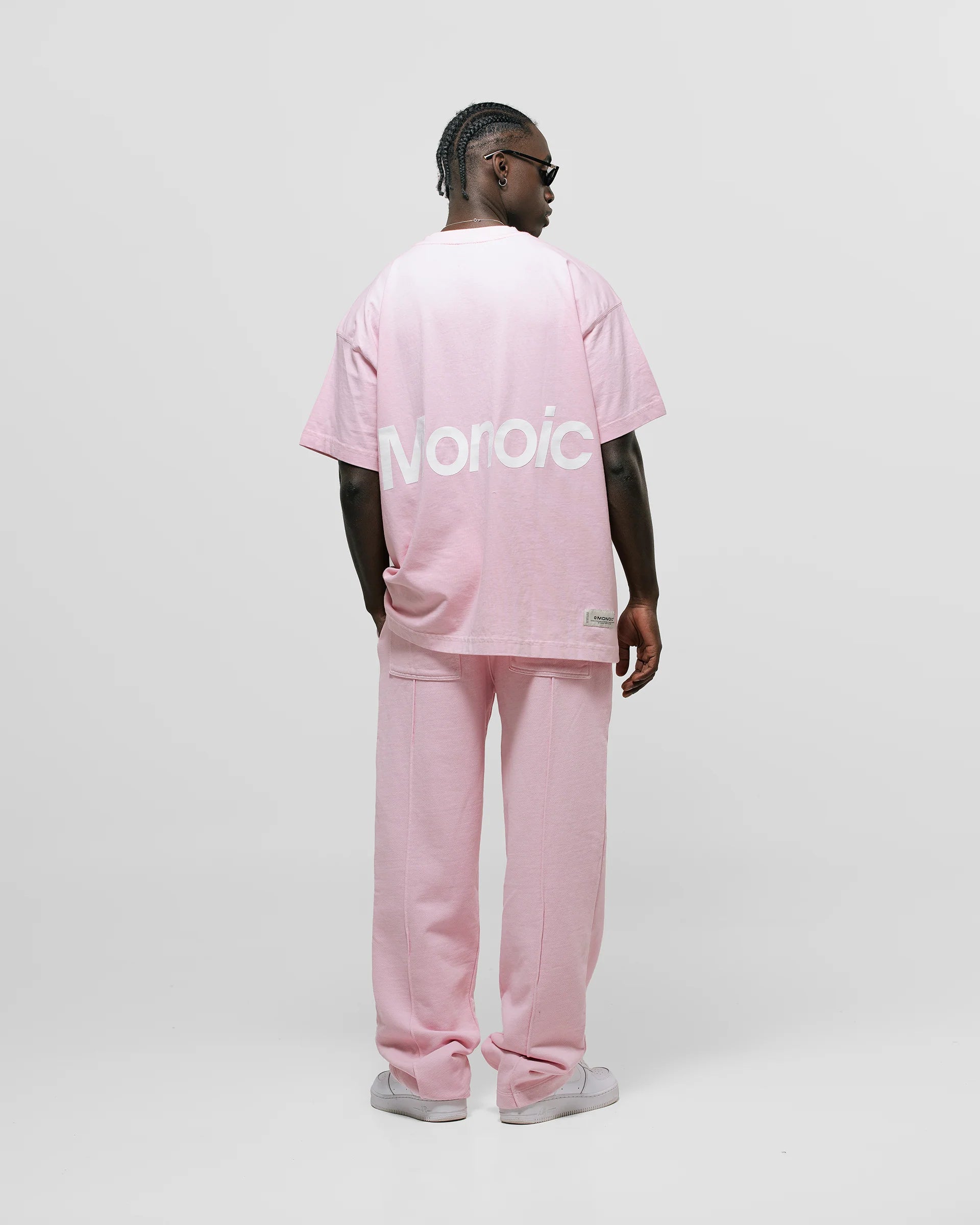Monoic Camiseta Logo Oversized V3 - Rosado Pastel
