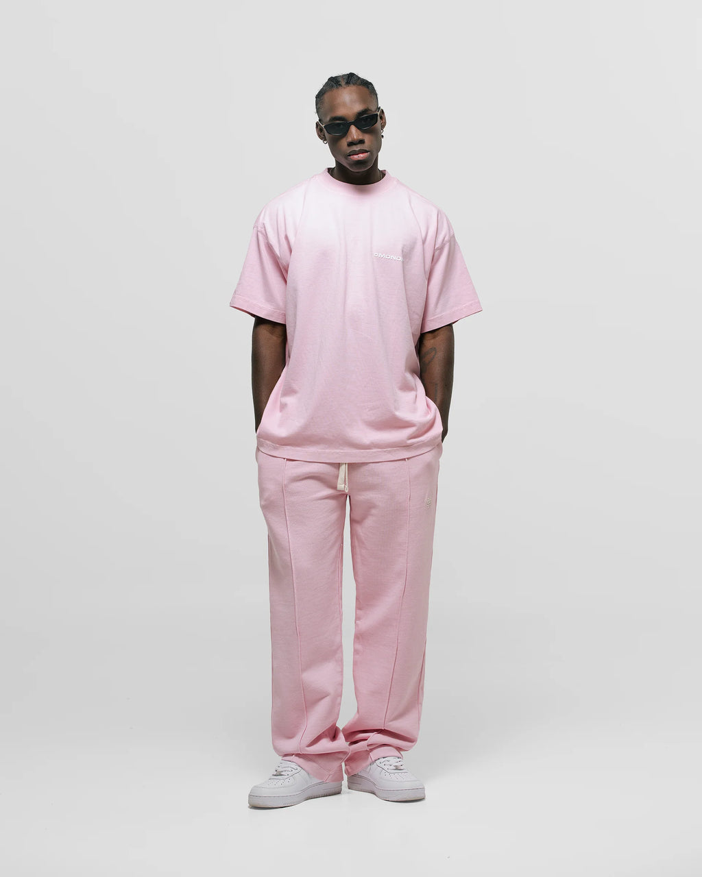 Monoic Camiseta Oversized Básica V3 - Rosado Pastel