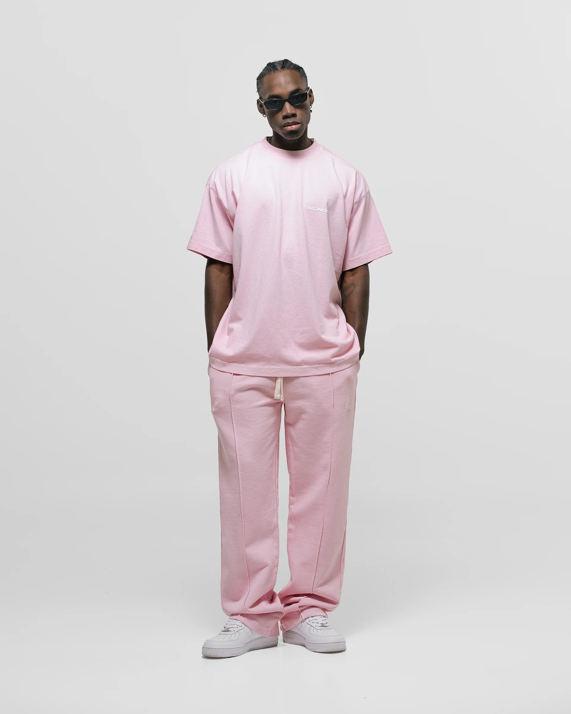 Monoic Camiseta Oversized Básica V3 - Rosado Pastel
