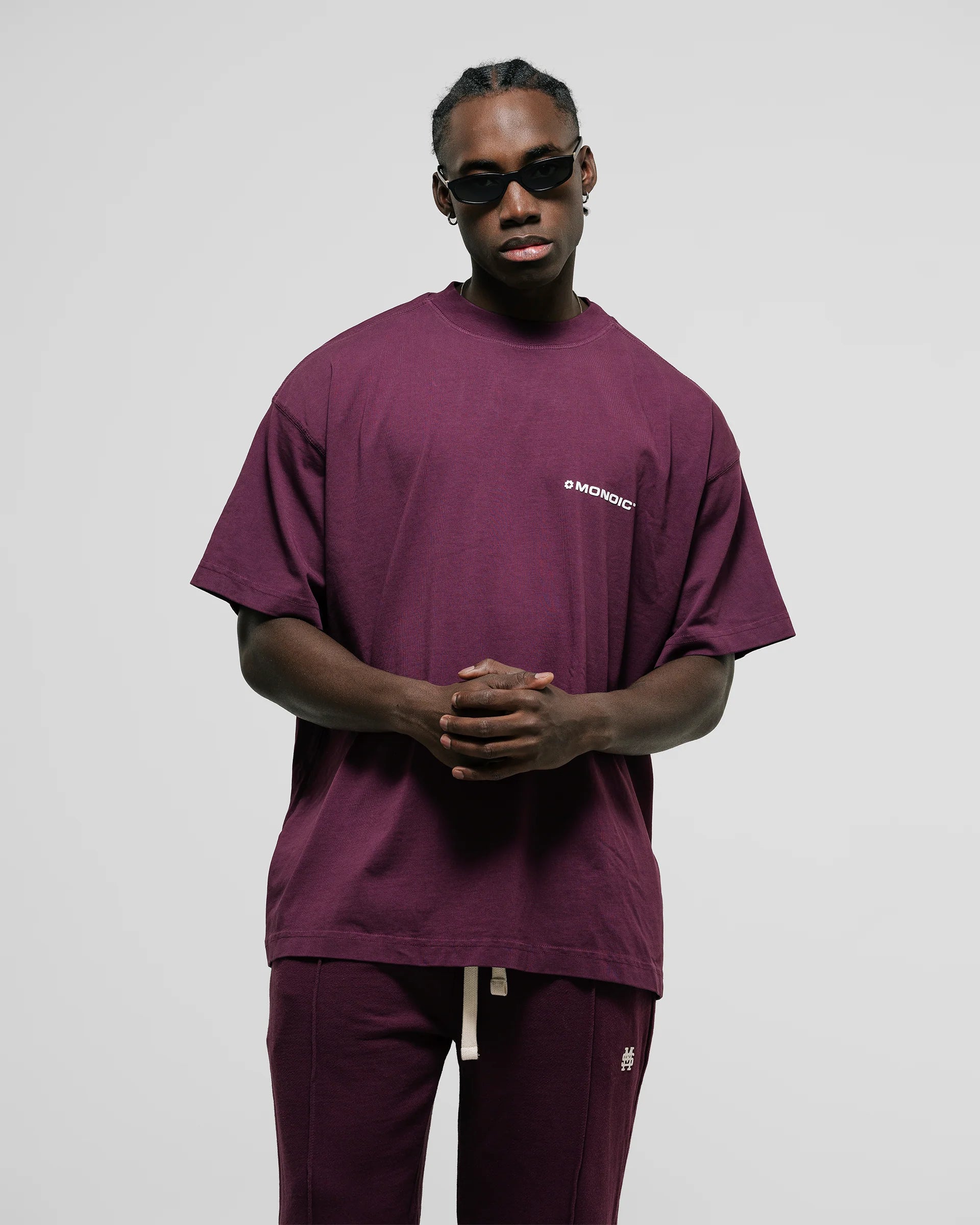Monoic Camiseta Oversized Básica V3 - Burgundy