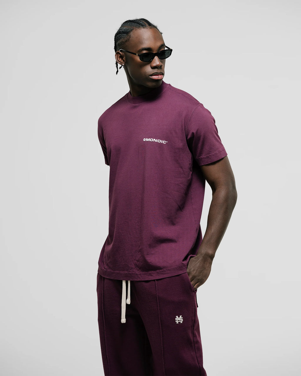 Monoic Camiseta Regular Fit Básica V3 - Burgundy