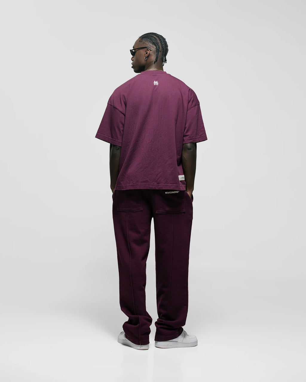 Monoic Camiseta Boxy Fit Básica V3 - Burgundy