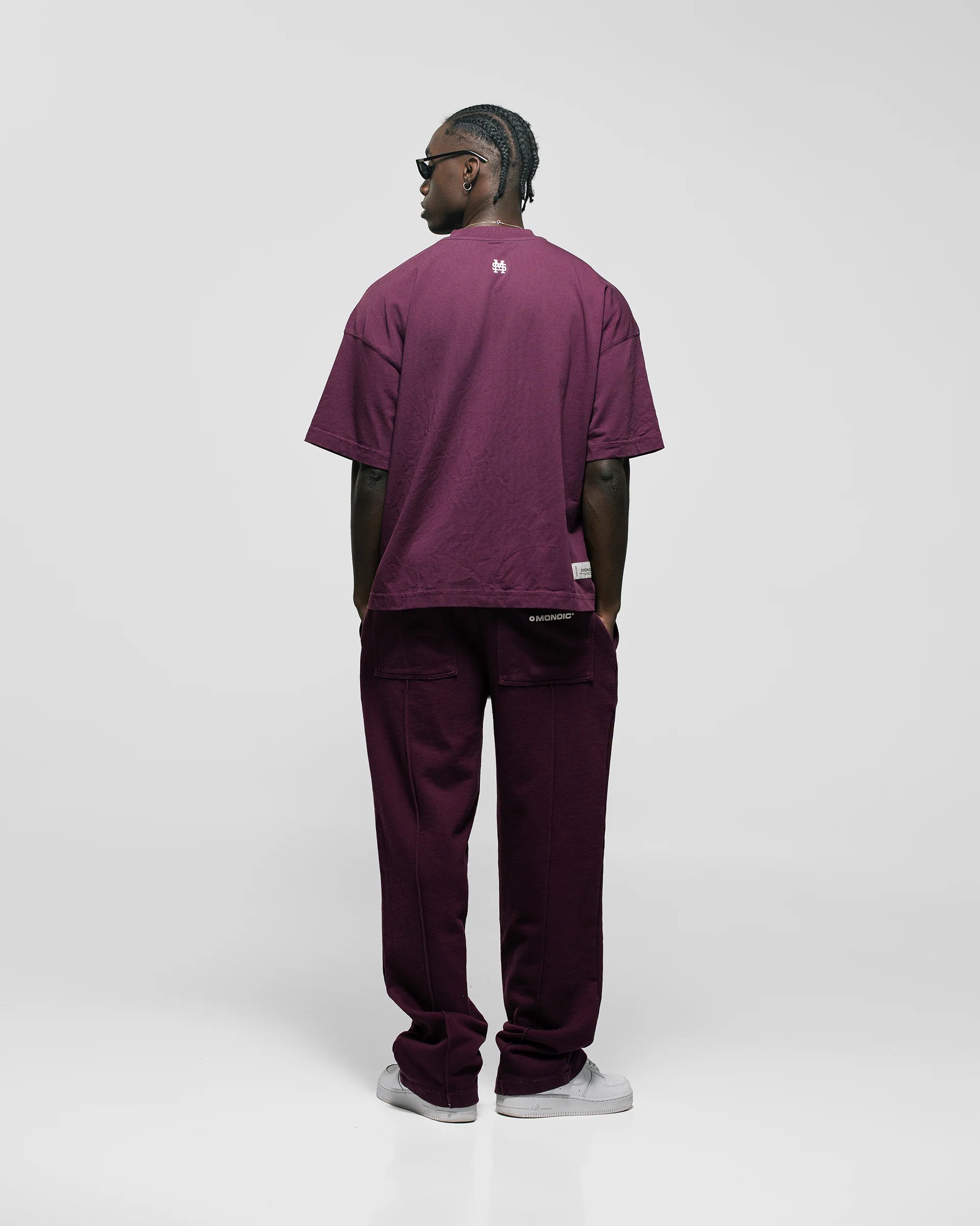 Monoic Camiseta Boxy Fit Básica V3 - Burgundy