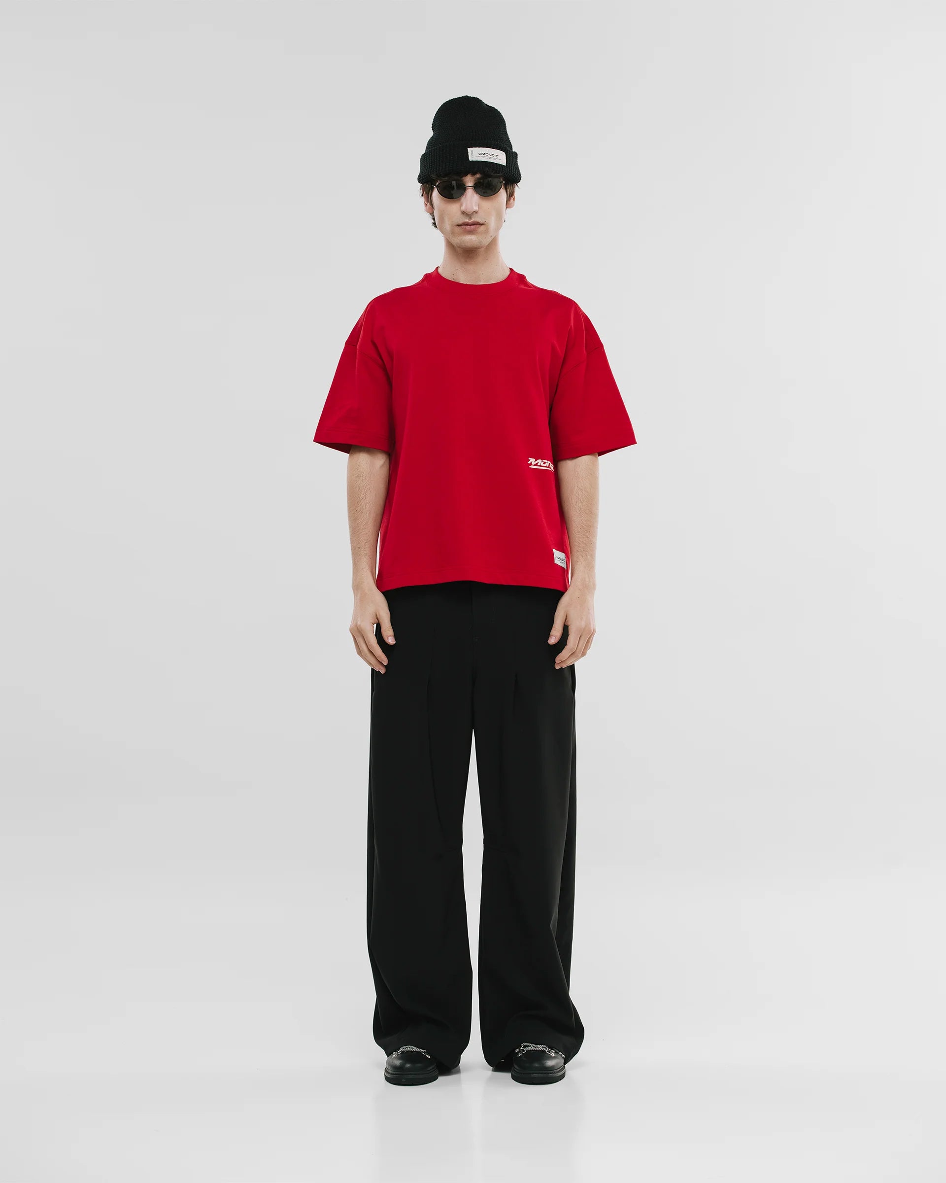 Monoic Camiseta Boxy Fit Speed - Pompeian Red