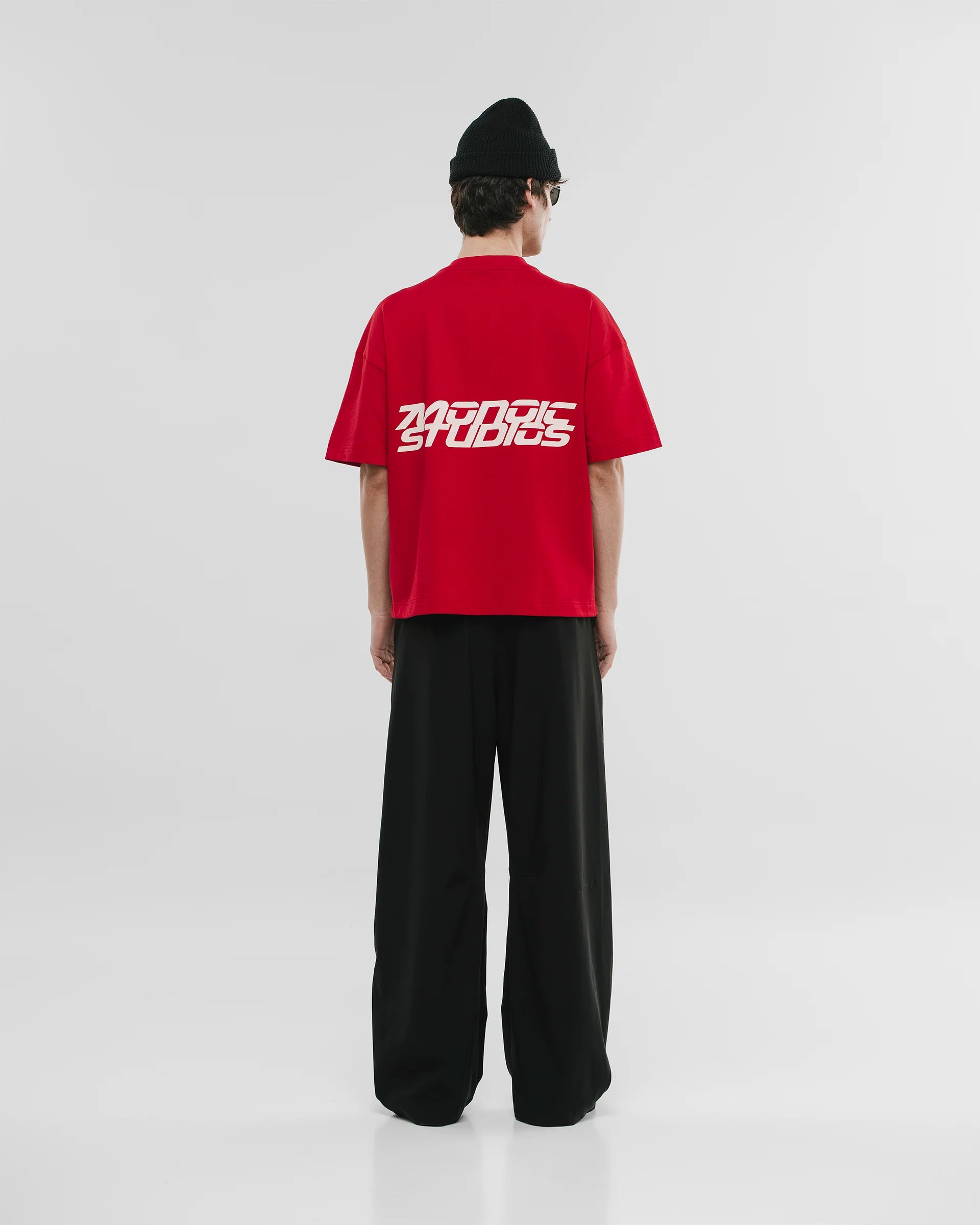 Monoic Camiseta Boxy Fit Speed - Pompeian Red