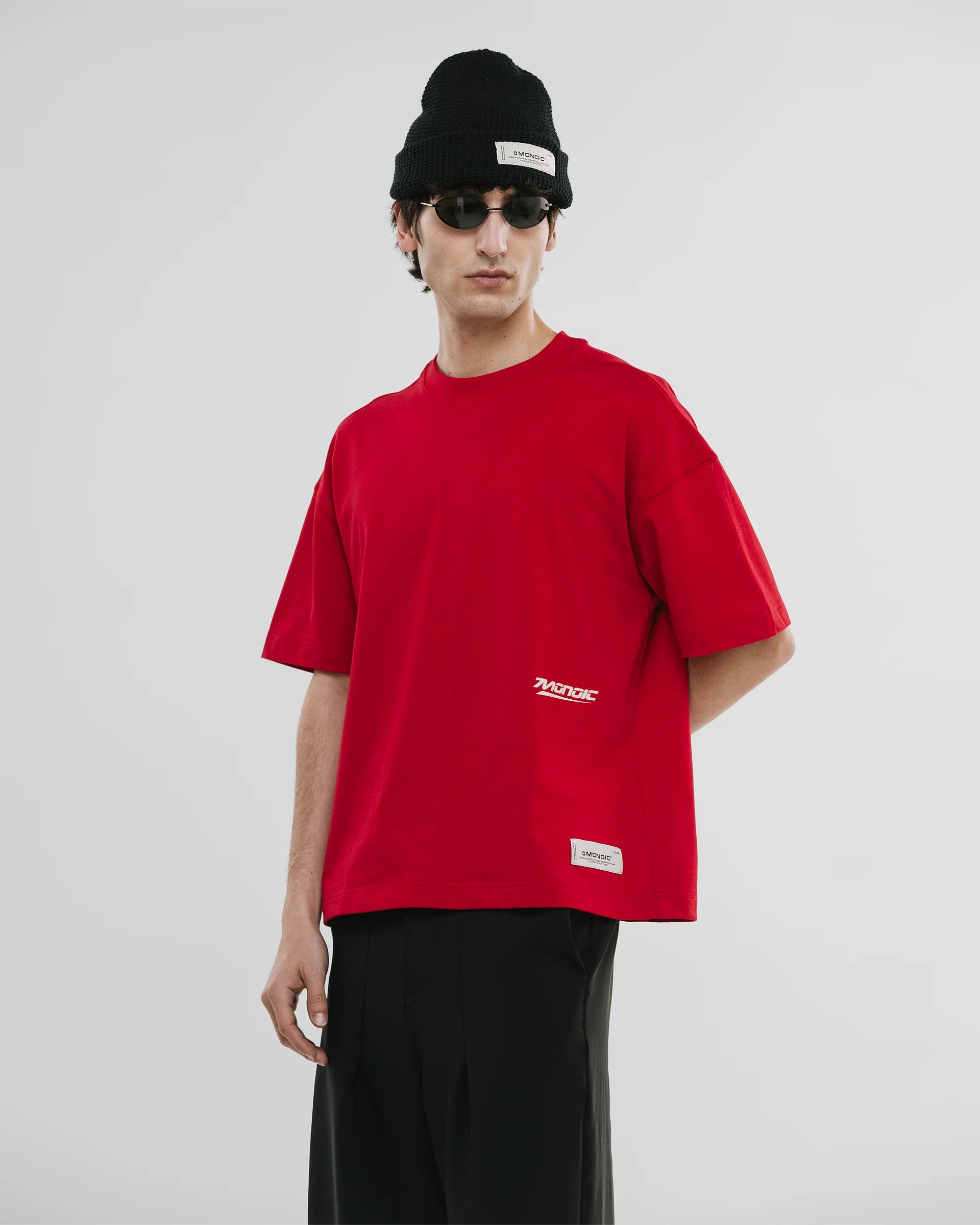 Monoic Camiseta Boxy Fit Speed - Pompeian Red
